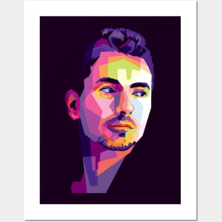 Jorge lorenzo pop art Posters and Art